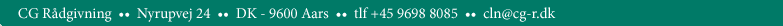 CG R�dgivning - Messevej 1 - DK9600 Aars - Tlf: +45 96988085